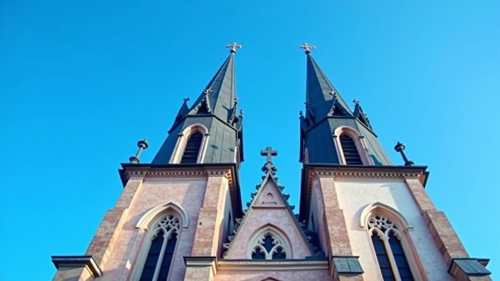 Rīgas Sv. Pētera baznīcas tornis skaistā dienā